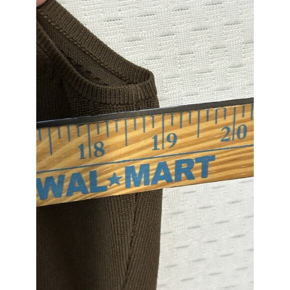 Chicos V Neck Brown Tank Top 3 XL Capsule Minimalist Rayon Nylon - Picture 5 of 6